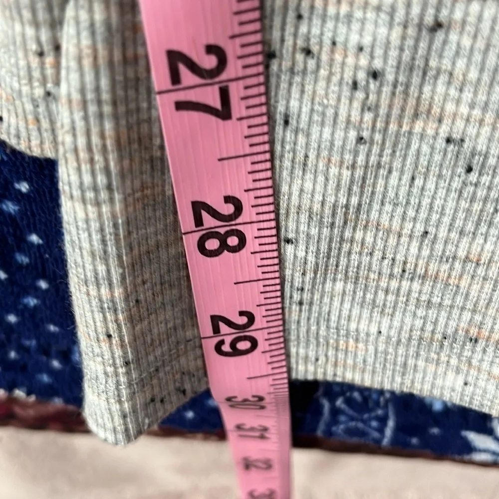 Nic And Zoe Light Gray Cardigan With Navy Tiny Dots Size Large NWOT - Picture 7 of 9